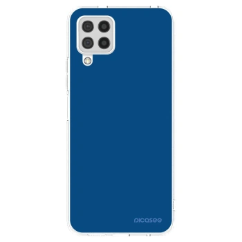 Picasee silikonska prozirna maskica za Samsung Galaxy A22 A225F 4G - Navy Blue