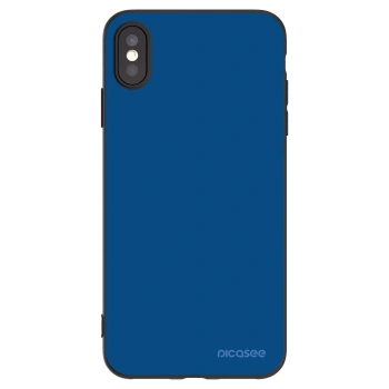 Picasee crna silikonska maskica za Apple iPhone XS Max - Navy Blue