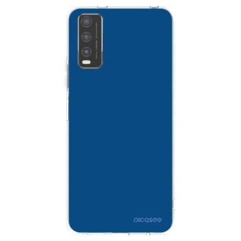 Picasee silikonska prozirna maskica za Vivo Y20s - Navy Blue