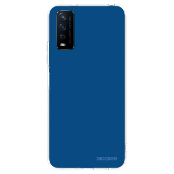 Picasee silikonska prozirna maskica za Vivo Y11s - Navy Blue