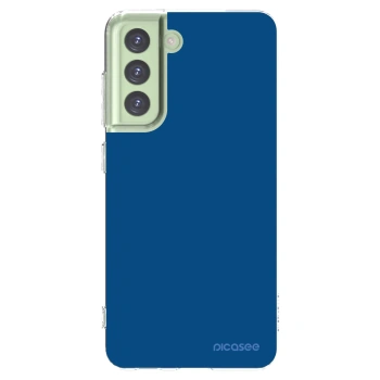 Picasee silikonska prozirna maskica za Samsung Galaxy S21 FE 5G - Navy Blue