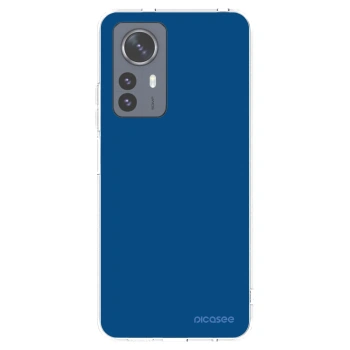 Picasee silikonska prozirna maskica za Xiaomi 12 Pro - Navy Blue
