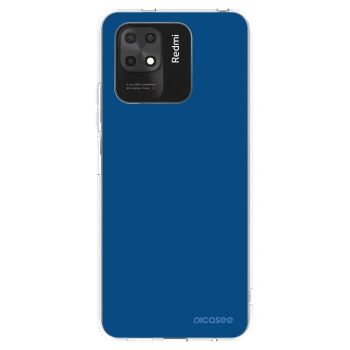 Picasee silikonska prozirna maskica za Xiaomi Redmi 10C - Navy Blue
