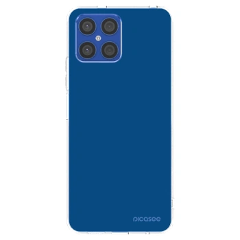 Picasee silikonska prozirna maskica za Honor X8 4G - Navy Blue