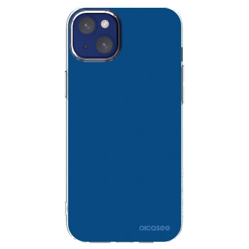 Picasee silikonska prozirna maskica za Apple iPhone 14 Plus - Navy Blue