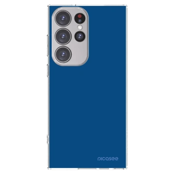 Picasee silikonska prozirna maskica za Samsung Galaxy S23 Ultra 5G - Navy Blue