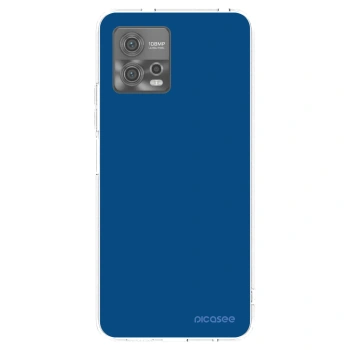 Picasee silikonska prozirna maskica za Motorola Moto G72 - Navy Blue