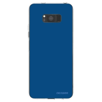 Picasee silikonska prozirna maskica za Samsung Galaxy S8 G950F - Navy Blue