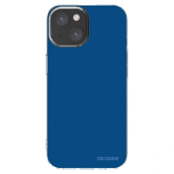 Picasee silikonska prozirna maskica za Apple iPhone 15 - Navy Blue