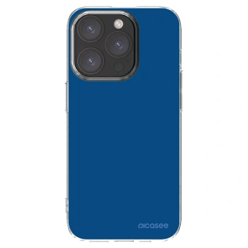 Picasee silikonska prozirna maskica za Apple iPhone 15 Pro - Navy Blue