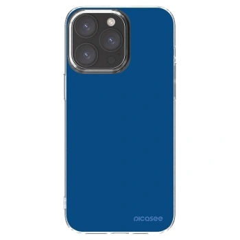 Picasee silikonska prozirna maskica za Apple iPhone 15 Pro Max - Navy Blue