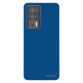 Picasee silikonska prozirna maskica za Xiaomi Poco F5 Pro 5G - Navy Blue