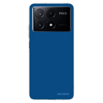 Picasee silikonska prozirna maskica za Xiaomi Poco X6 Pro - Navy Blue