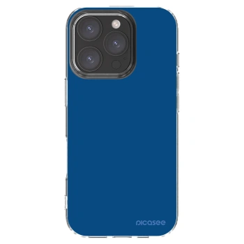 Picasee silikonska prozirna maskica za Apple iPhone 16 Pro - Navy Blue
