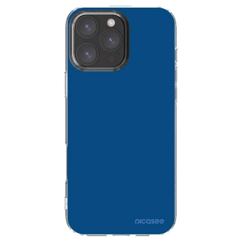 Picasee silikonska prozirna maskica za Apple iPhone 16 Pro Max - Navy Blue