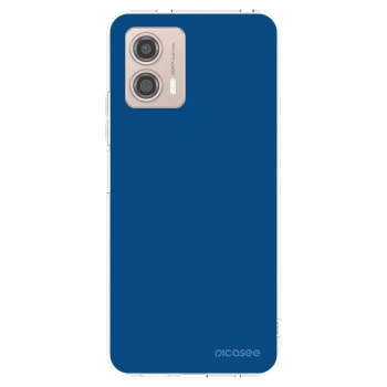 Picasee silikonska prozirna maskica za Motorola Moto G53 5G - Navy Blue