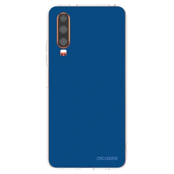 Picasee silikonska prozirna maskica za Huawei P30 - Navy Blue