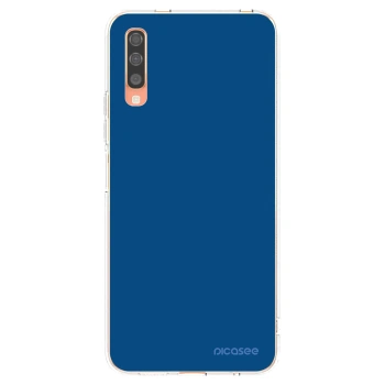 Picasee silikonska prozirna maskica za Samsung Galaxy A70 A705F - Navy Blue