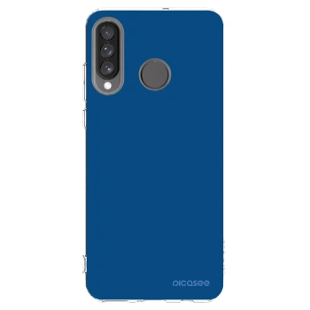 Picasee silikonska prozirna maskica za Huawei P30 Lite - Navy Blue
