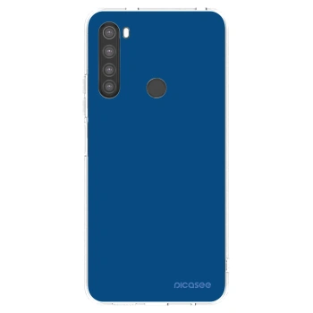 Picasee silikonska prozirna maskica za Xiaomi Redmi Note 8 - Navy Blue