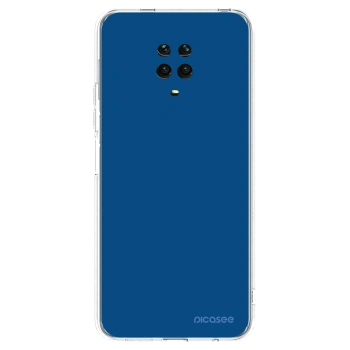 Picasee silikonska prozirna maskica za Xiaomi Redmi Note 9 Pro - Navy Blue