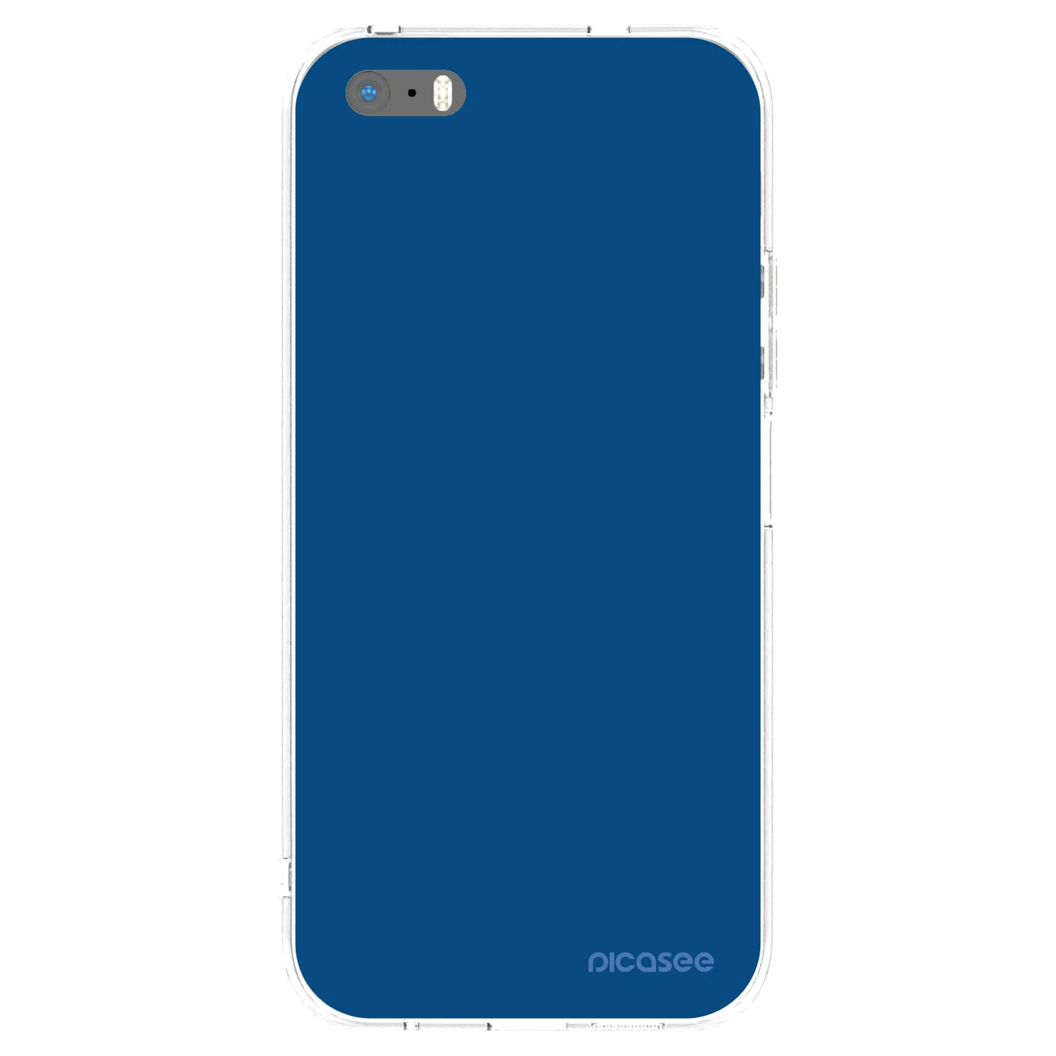 Picasee silikonska prozirna maskica za Apple iPhone 5/5S/SE - Navy Blue