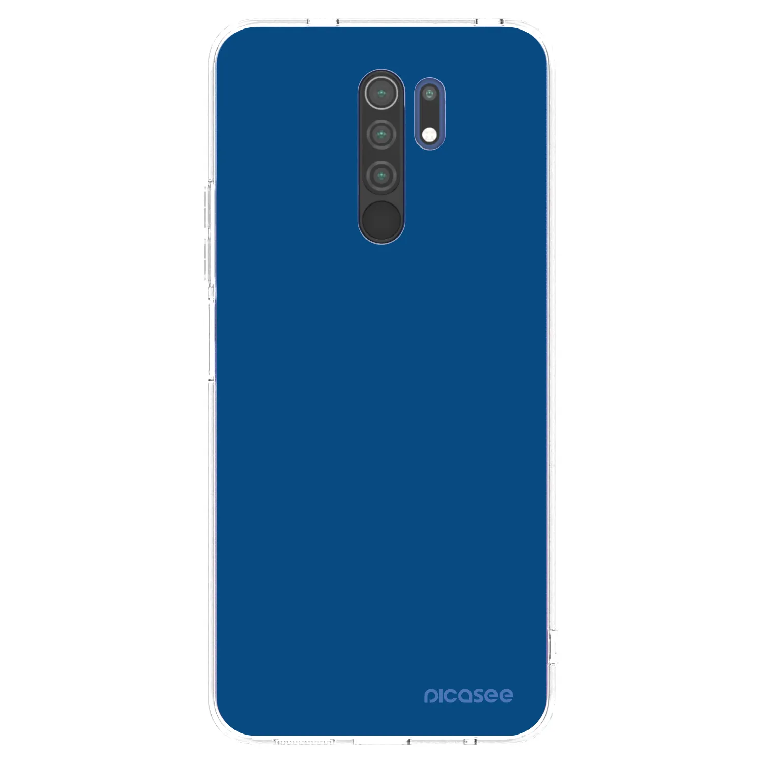 Picasee silikonska prozirna maskica za Xiaomi Redmi 9 - Navy Blue