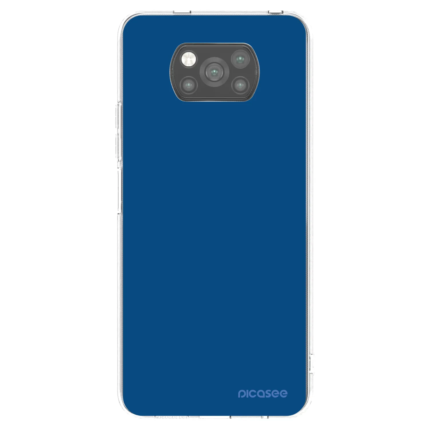 Picasee crna silikonska maskica za Xiaomi Poco X3 - Navy Blue