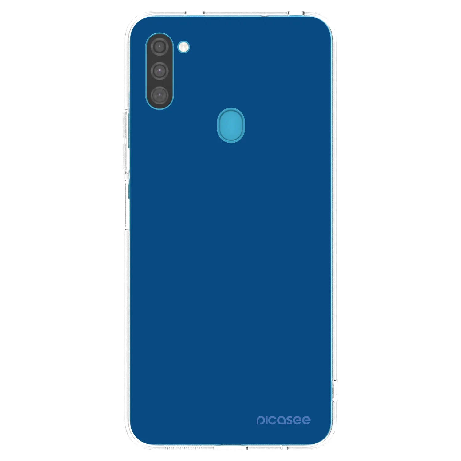 Picasee silikonska prozirna maskica za Samsung Galaxy M11 - Navy Blue