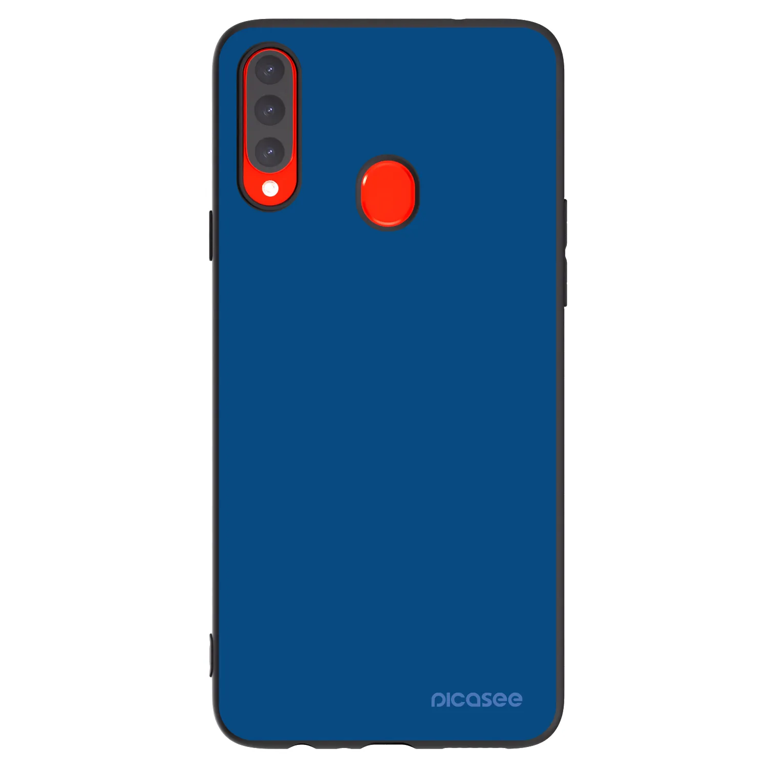 Picasee crna silikonska maskica za Samsung Galaxy A20s - Navy Blue