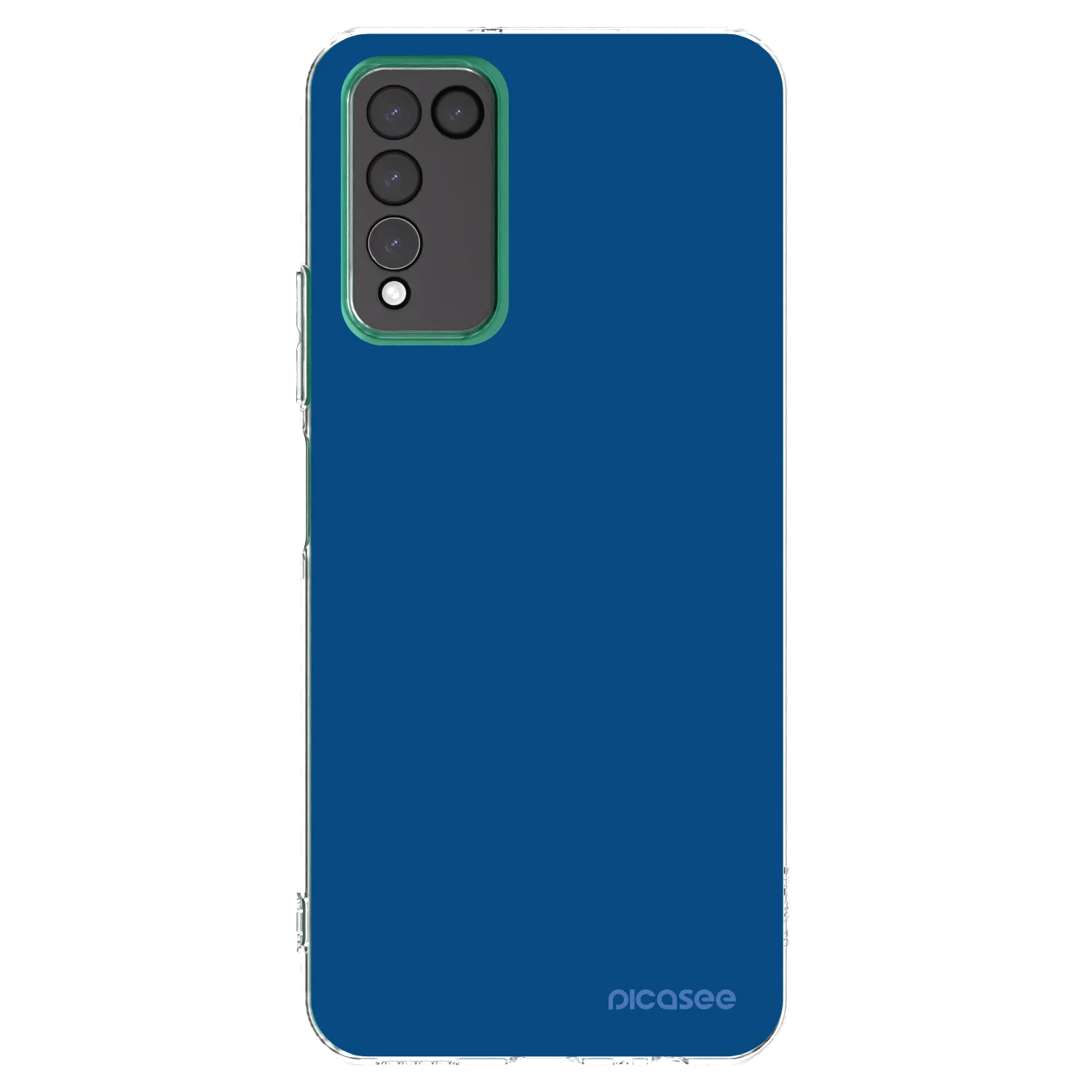 Picasee silikonska prozirna maskica za Honor 10X Lite - Navy Blue