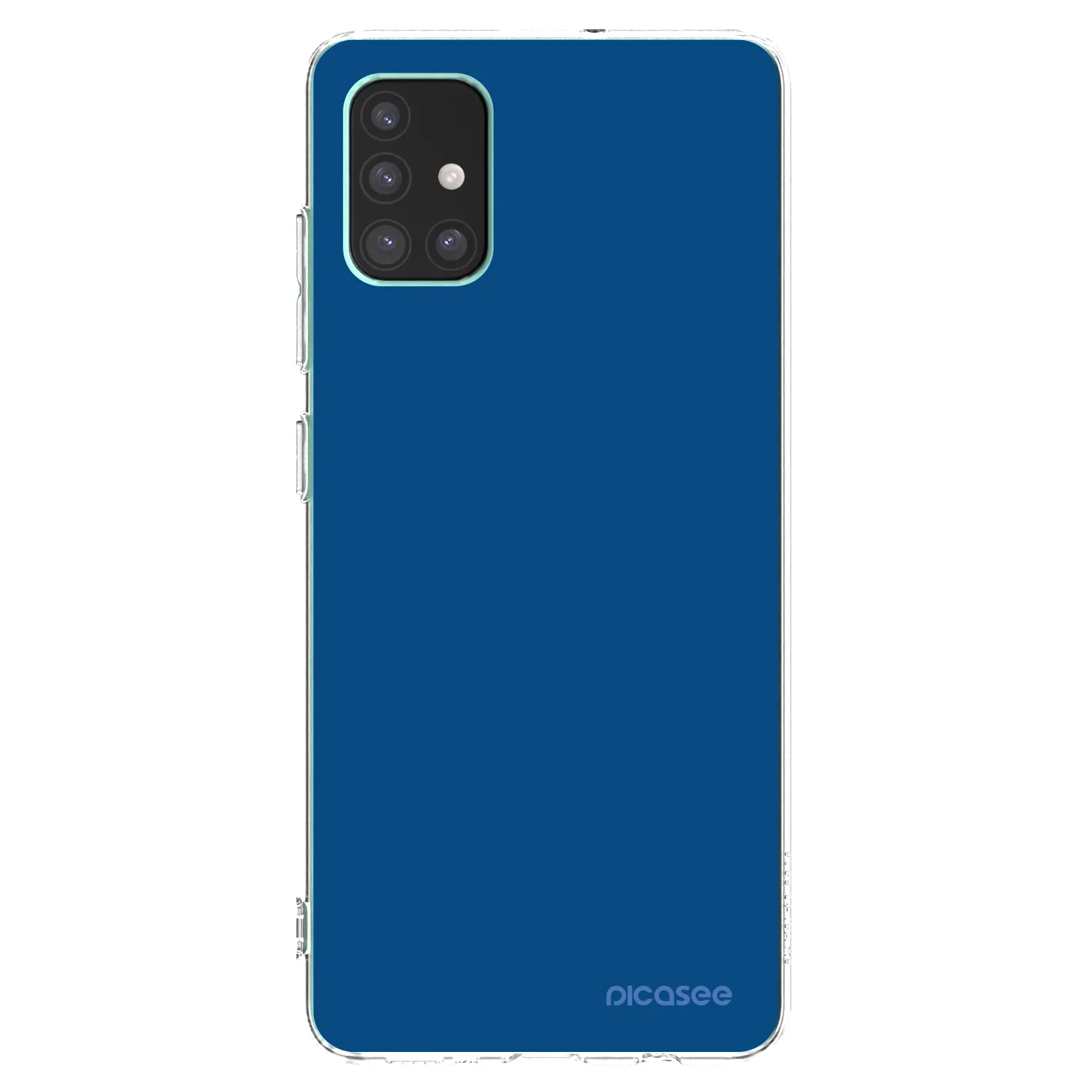 Picasee silikonska prozirna maskica za Samsung Galaxy M51 M515F - Navy Blue