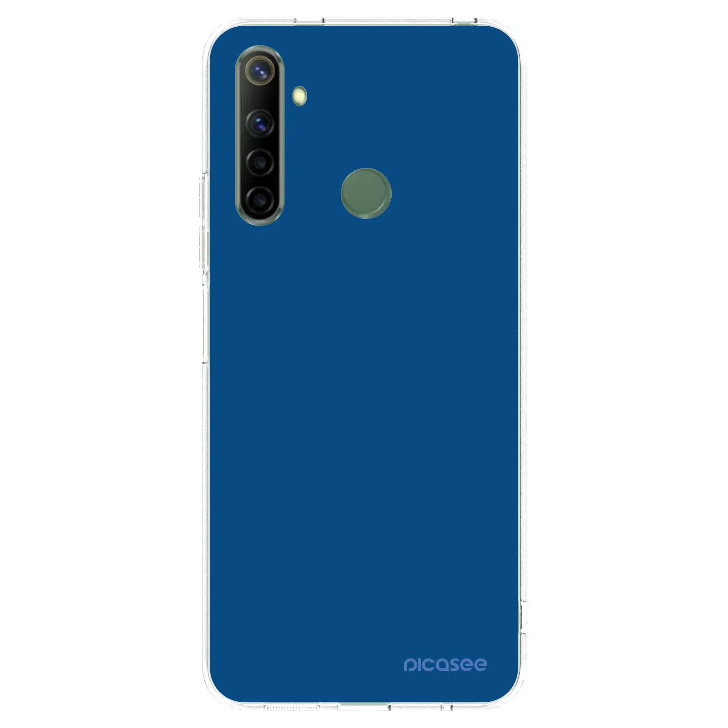 Picasee silikonska prozirna maskica za Realme 6i - Navy Blue