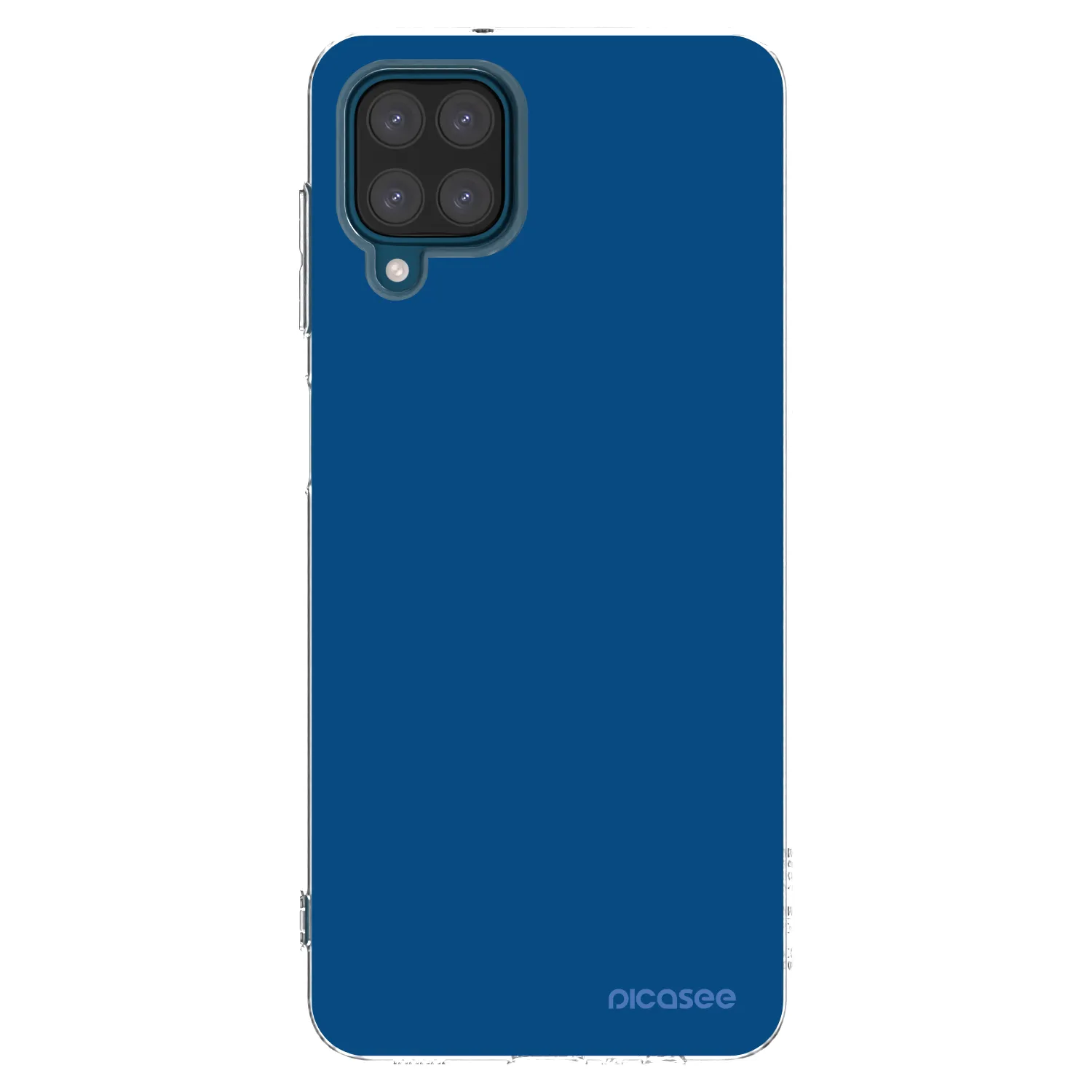 Picasee silikonska prozirna maskica za Samsung Galaxy A12 A125F - Navy Blue