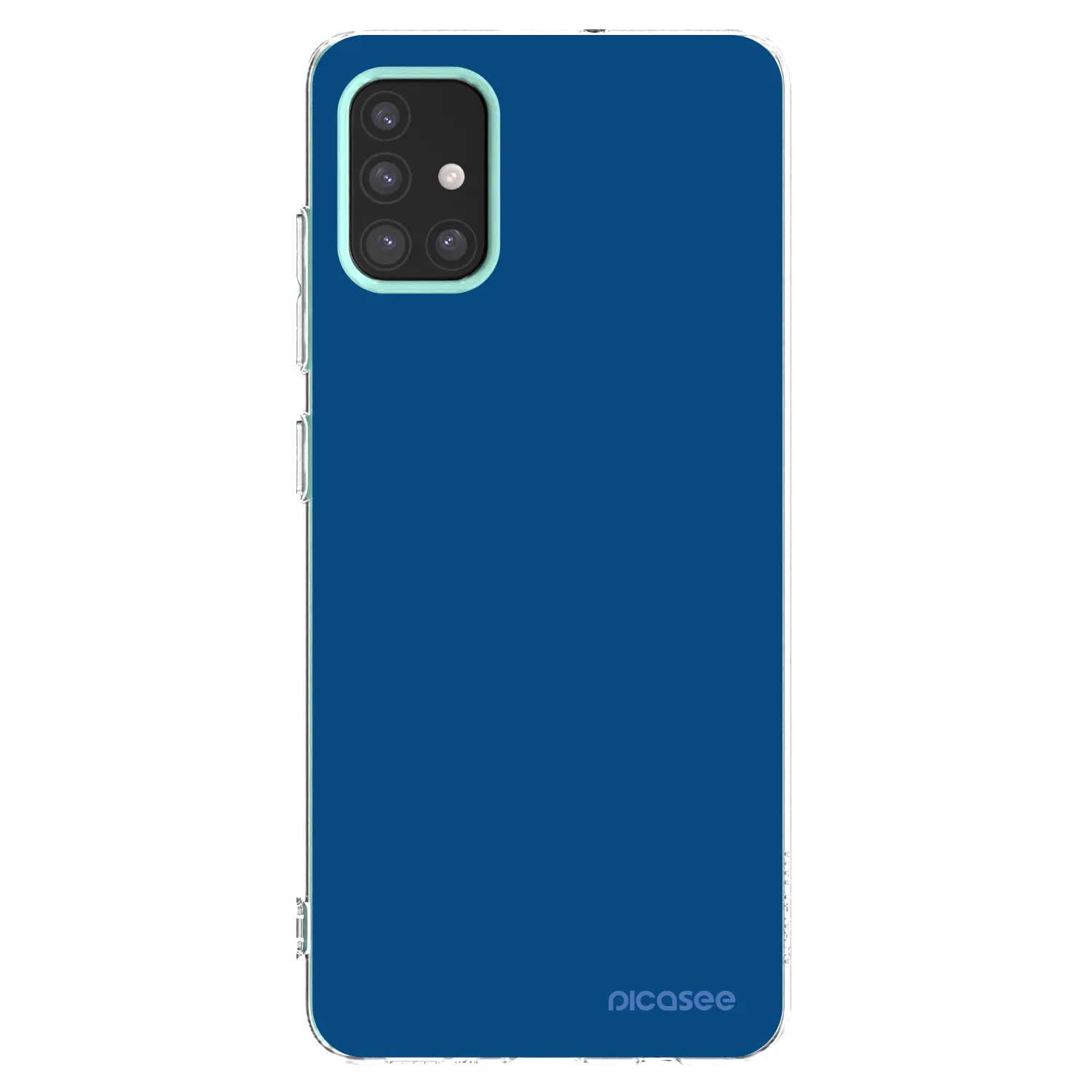Picasee silikonska prozirna maskica za Samsung Galaxy M31s - Navy Blue