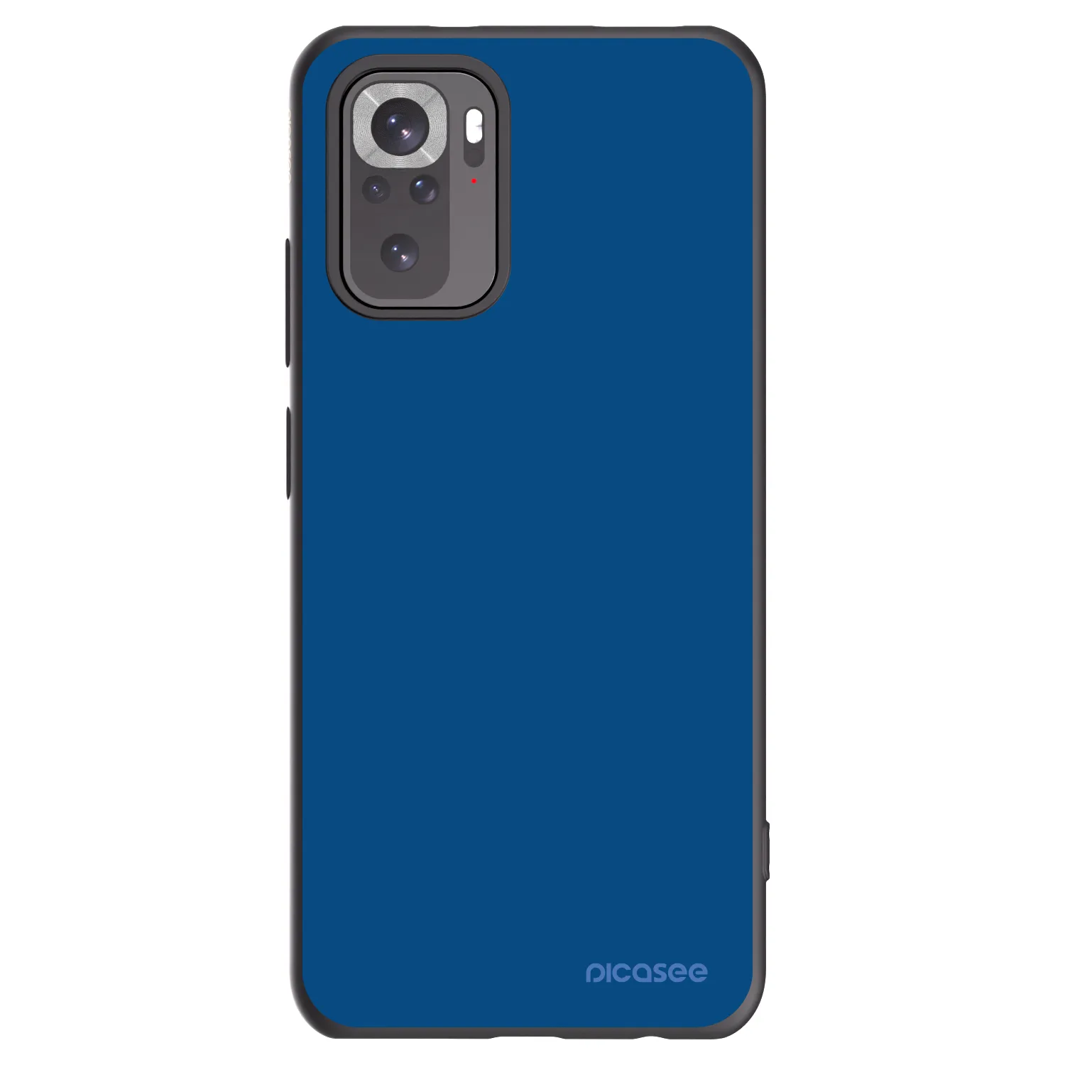 Picasee crna silikonska maskica za Xiaomi Redmi Note 10 - Navy Blue