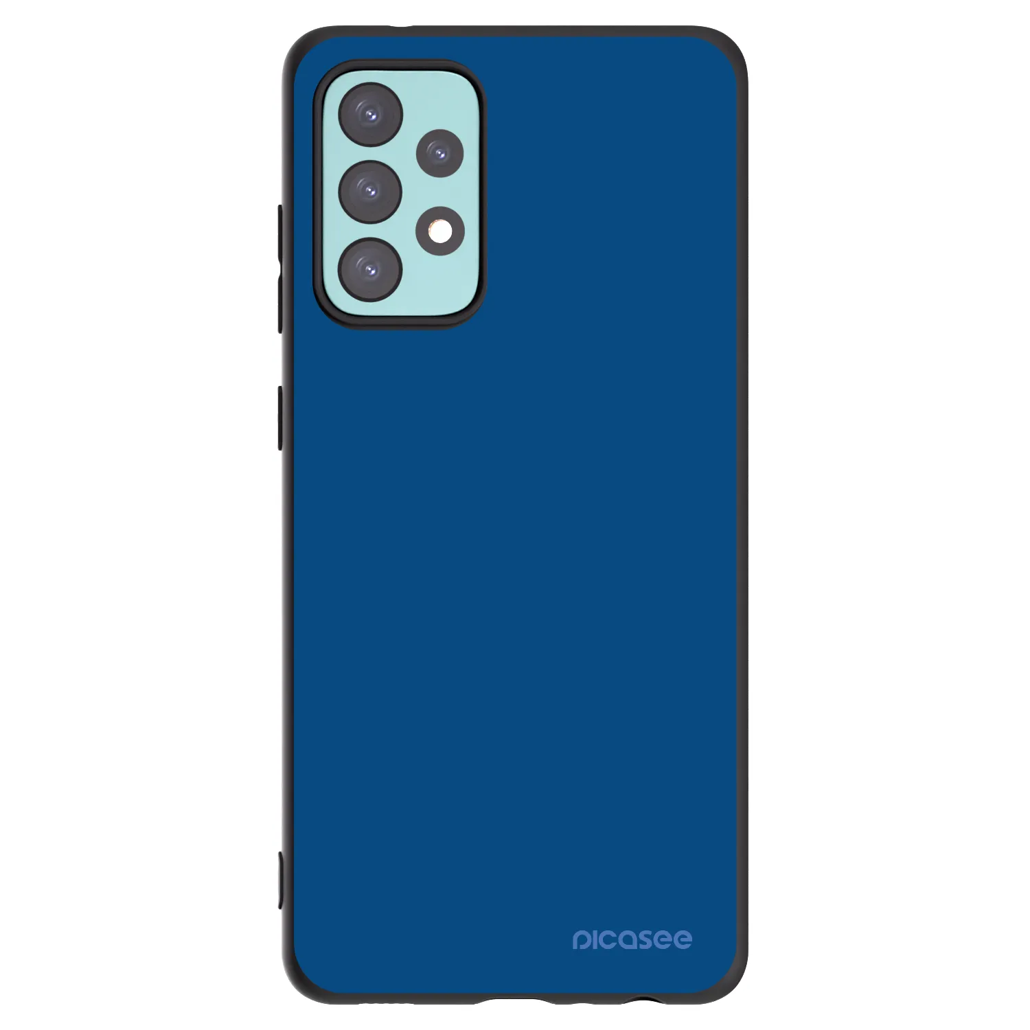 Picasee crna silikonska maskica za Samsung Galaxy A72 A725F - Navy Blue