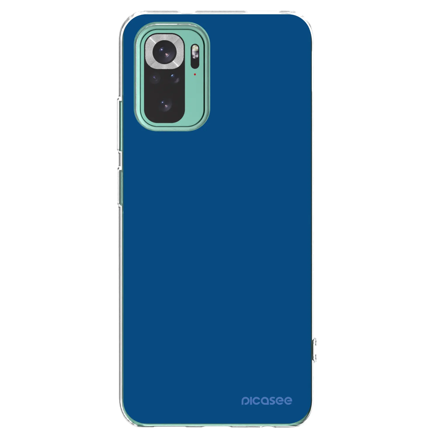 Picasee silikonska prozirna maskica za Xiaomi Redmi Note 10 Pro - Navy Blue