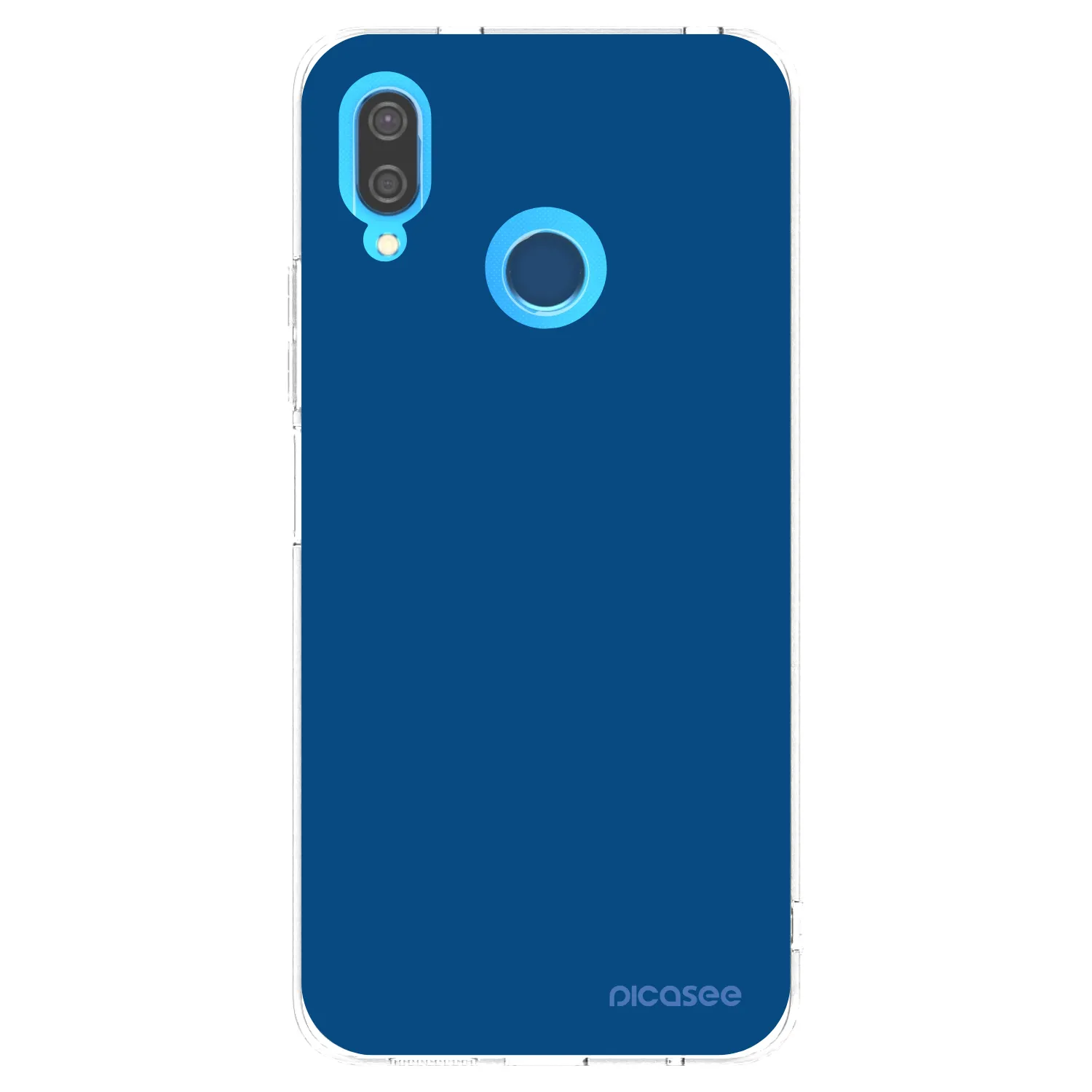 Picasee silikonska prozirna maskica za Huawei P20 Lite - Navy Blue