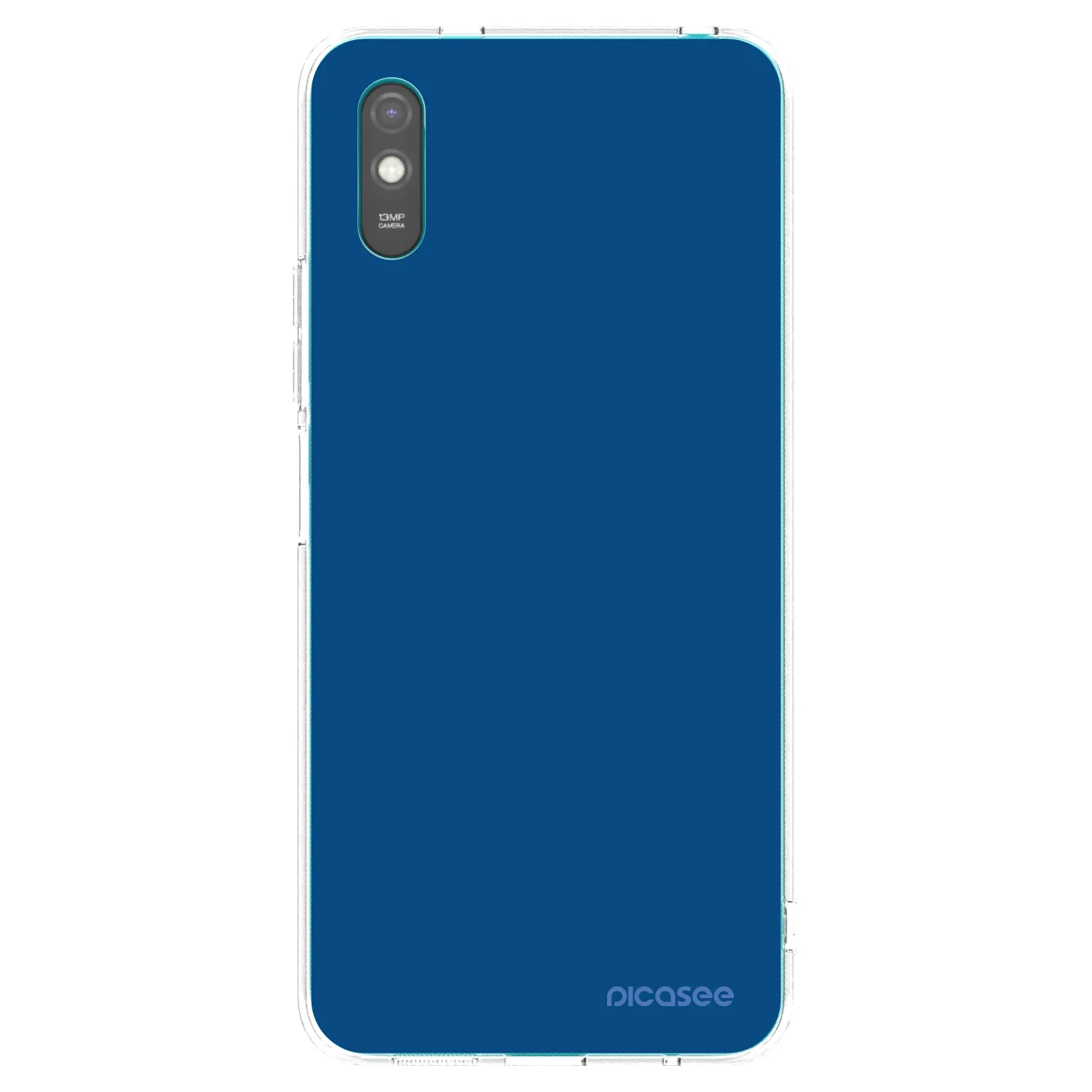 Picasee silikonska prozirna maskica za Xiaomi Redmi 9AT - Navy Blue