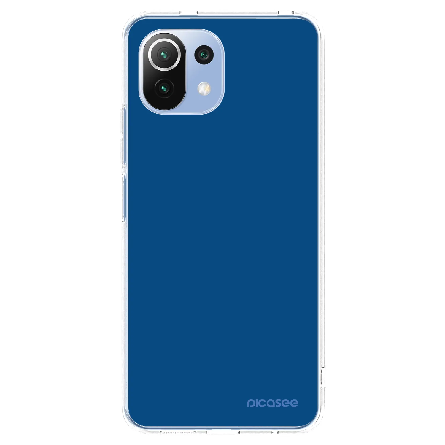 Picasee silikonska prozirna maskica za Xiaomi Mi 11 Lite - Navy Blue