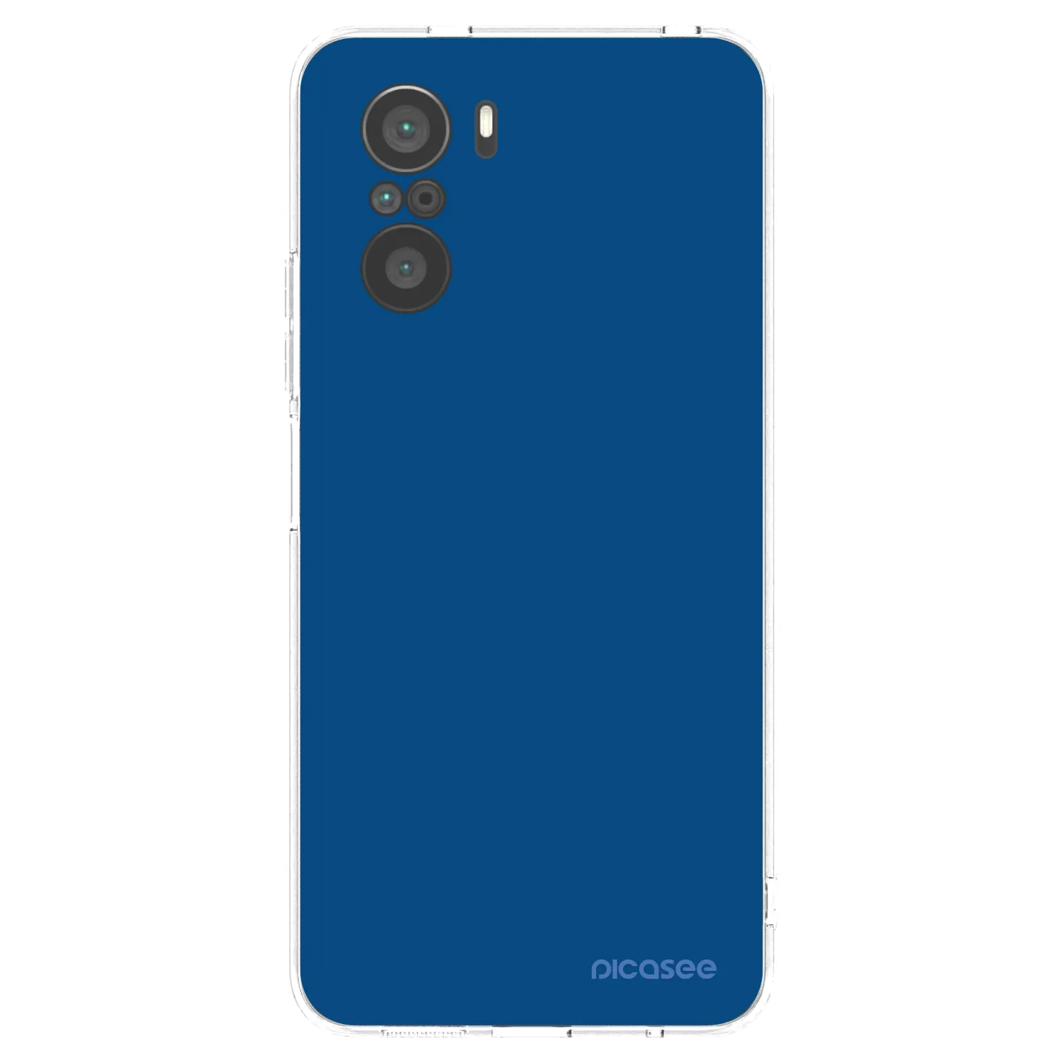 Picasee silikonska prozirna maskica za Xiaomi Poco F3 - Navy Blue