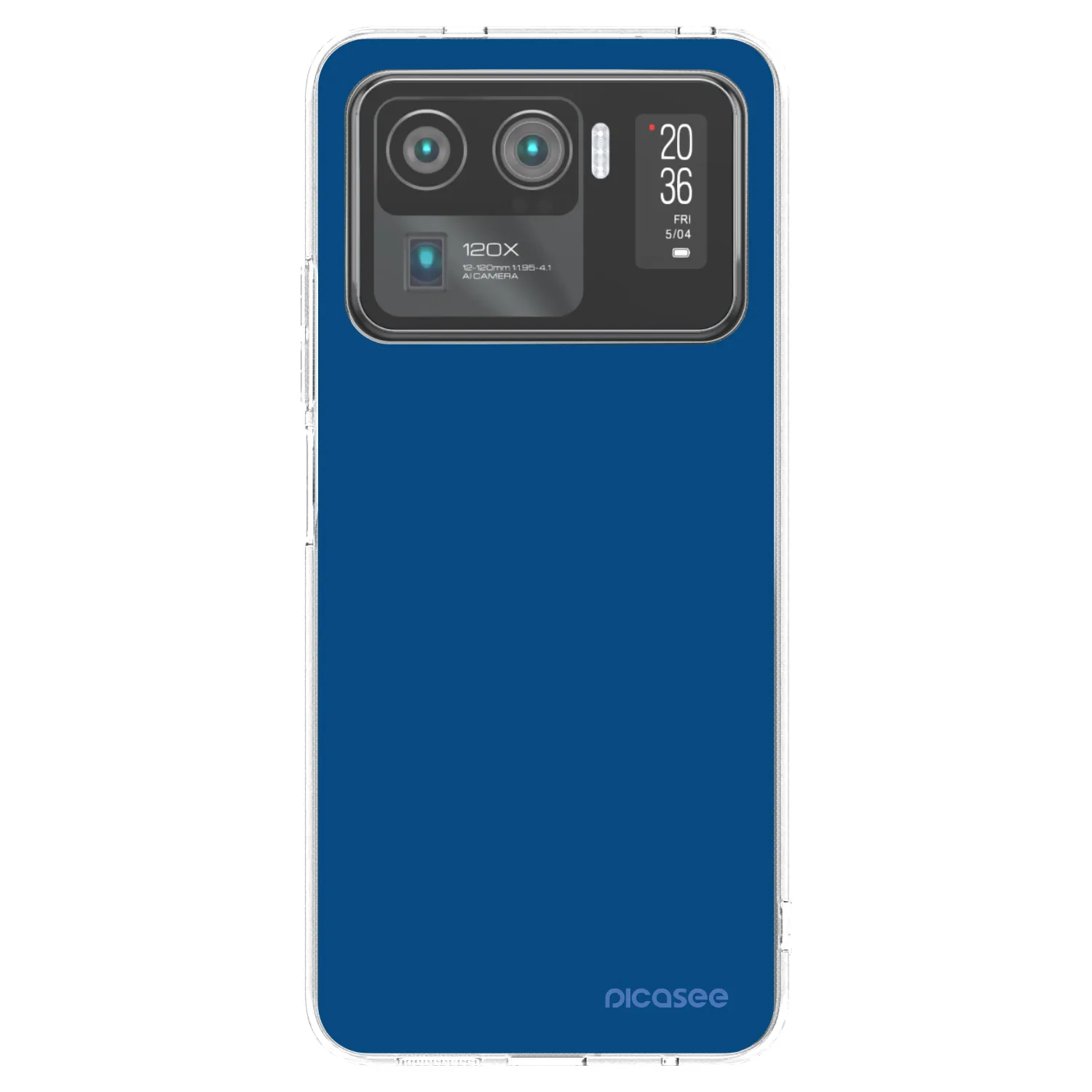 Picasee silikonska prozirna maskica za Xiaomi Mi 11 Ultra - Navy Blue