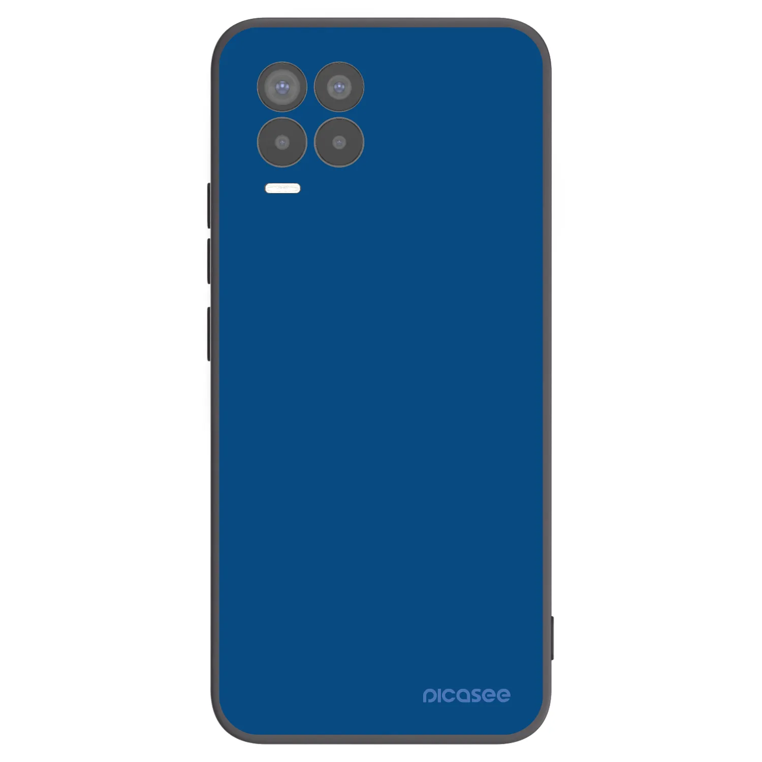 Picasee crna silikonska maskica za Realme 8 4G - Navy Blue