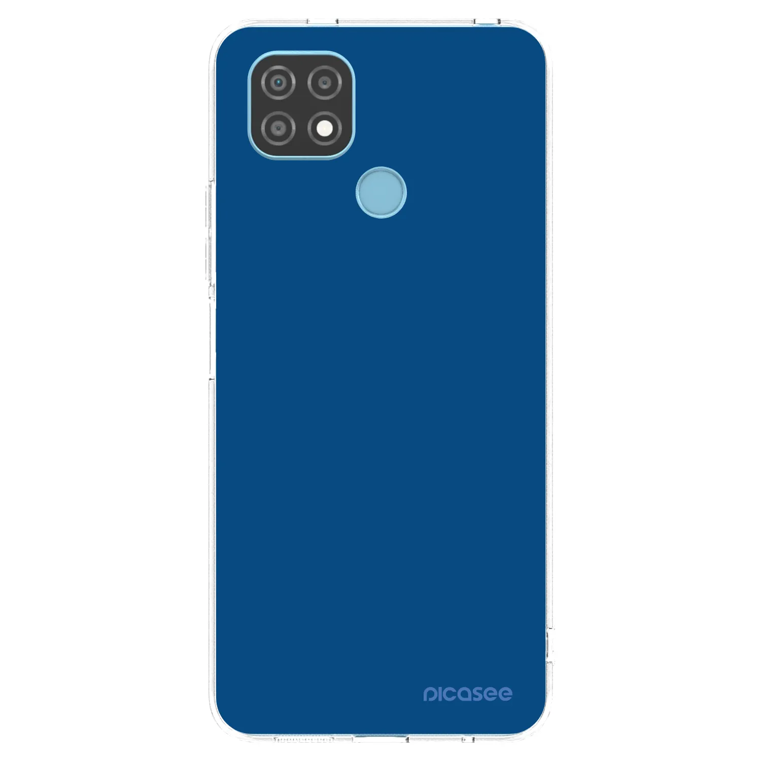 Picasee silikonska prozirna maskica za Realme C21 - Navy Blue