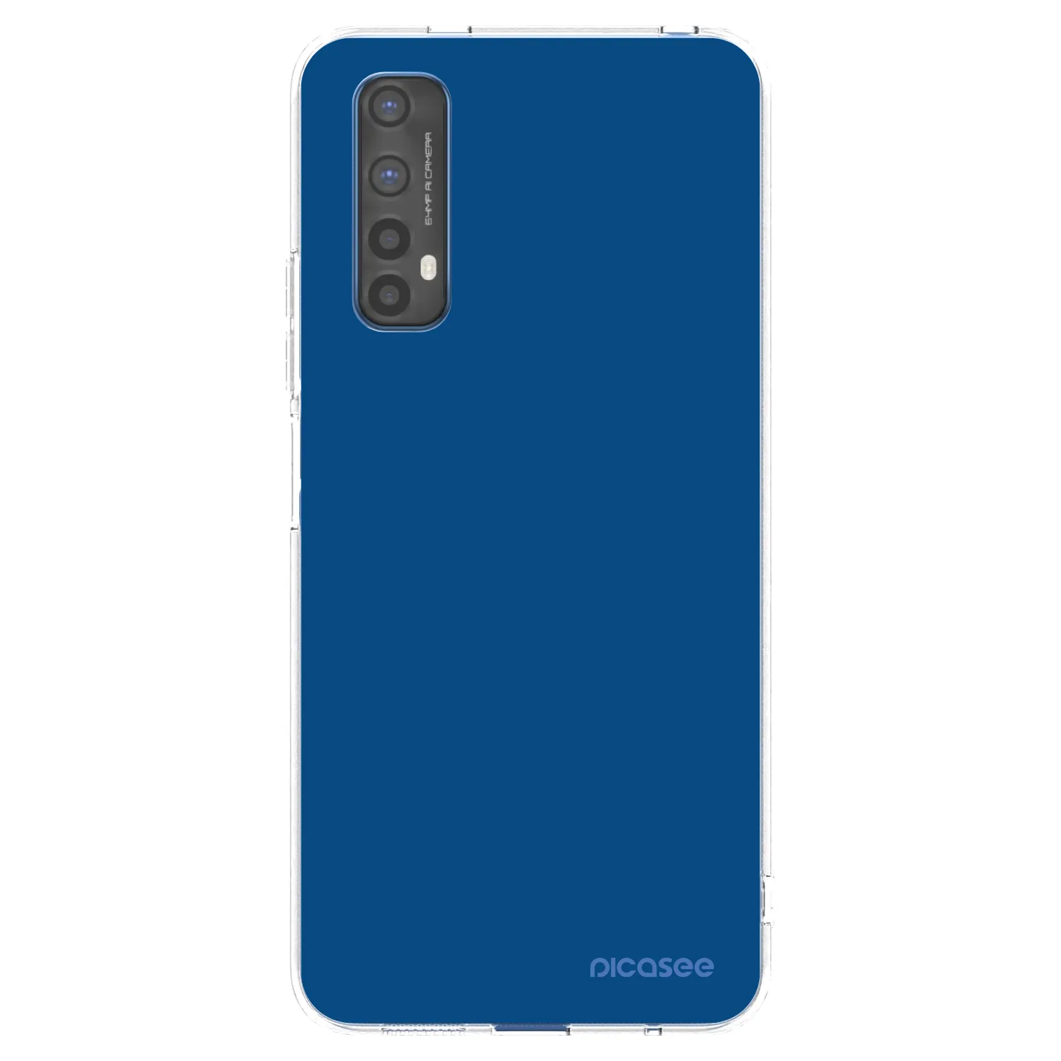 Picasee silikonska prozirna maskica za Realme 7 - Navy Blue