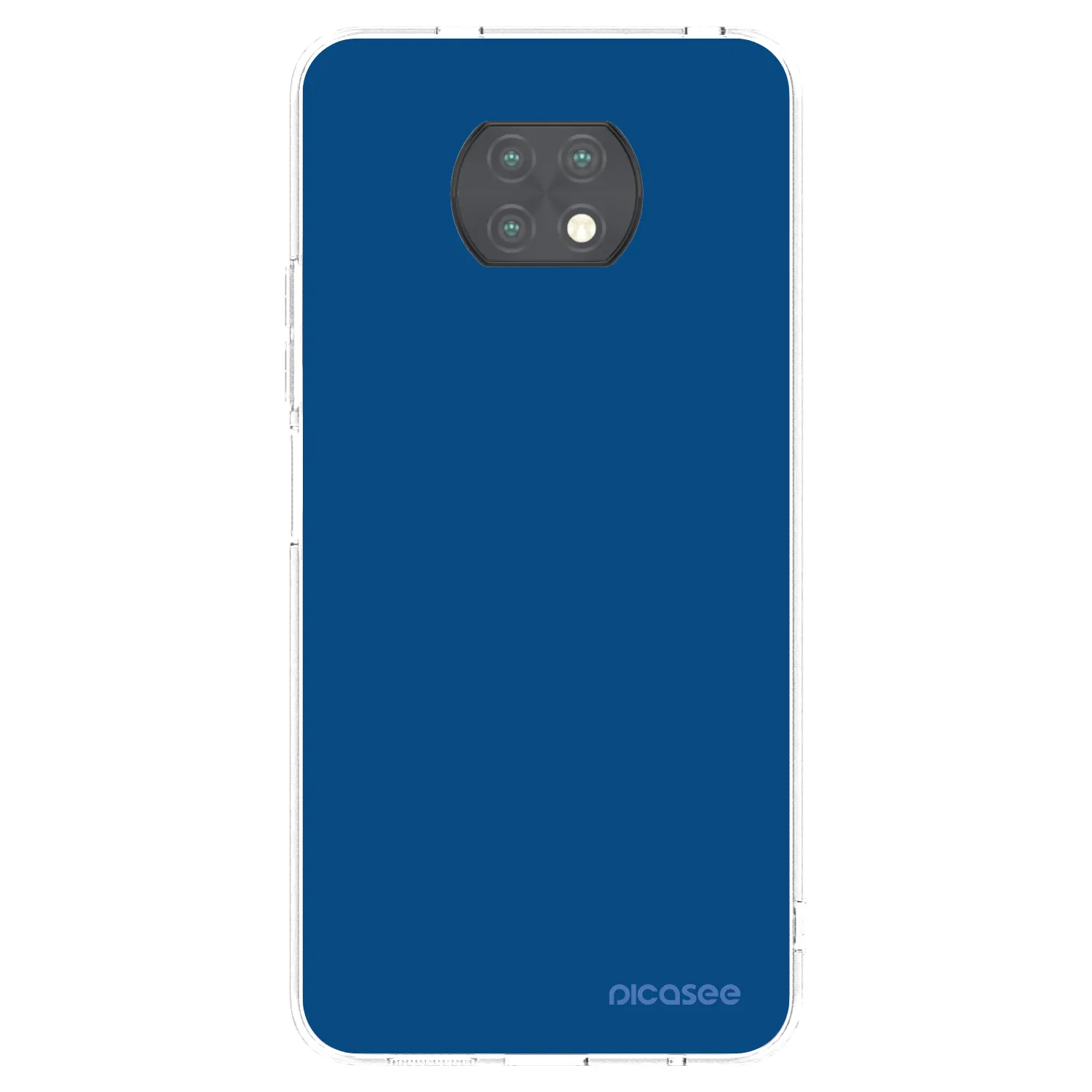Picasee silikonska prozirna maskica za Xiaomi Redmi Note 9T - Navy Blue