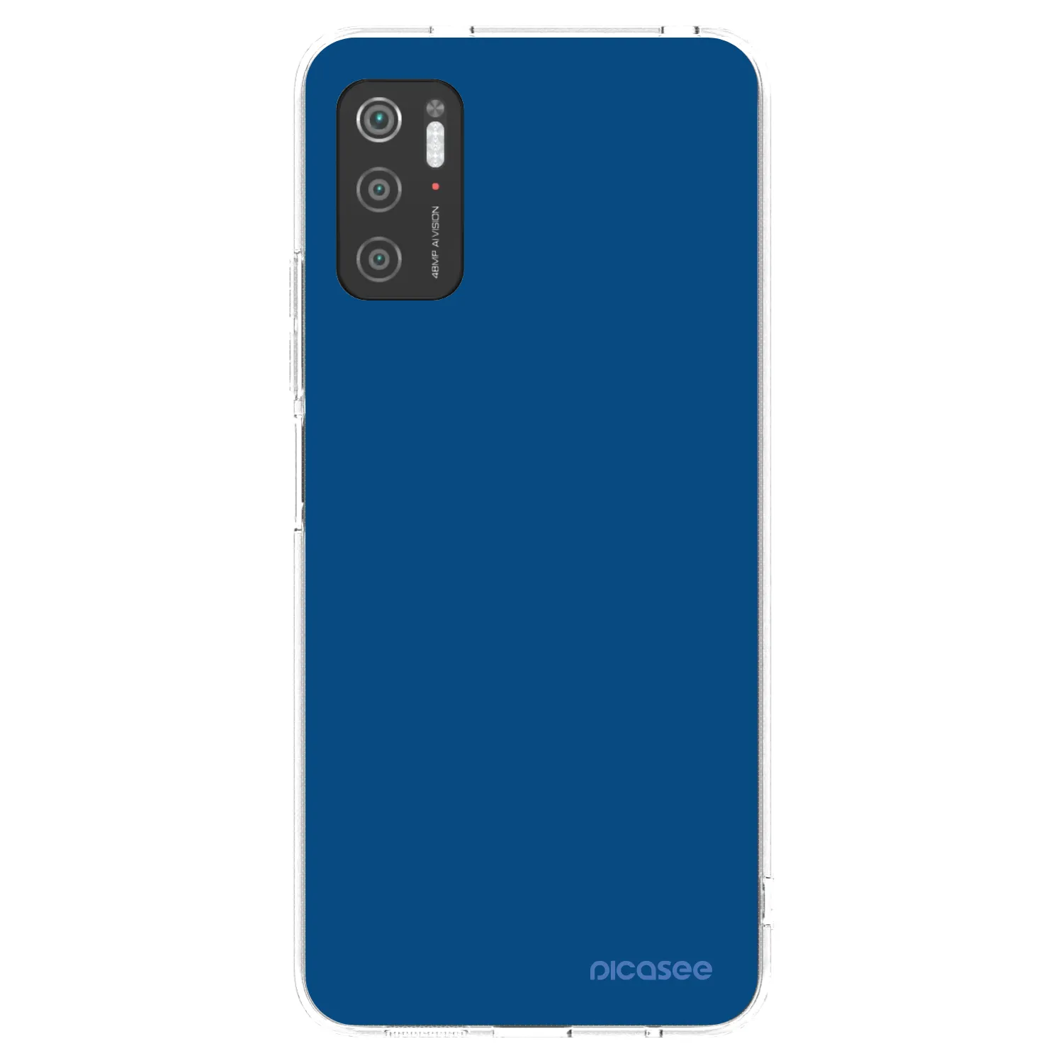 Picasee silikonska prozirna maskica za Xiaomi Poco M3 Pro 5G - Navy Blue