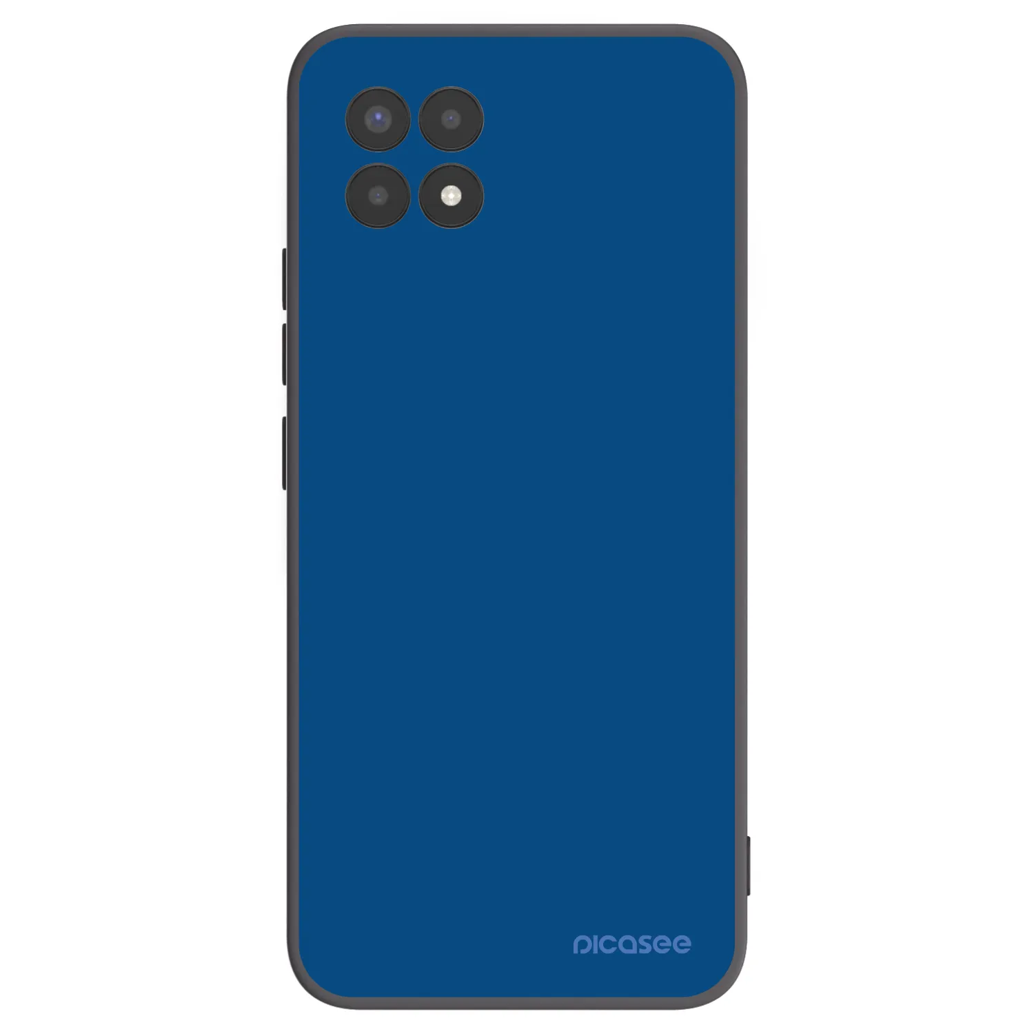 Picasee crna silikonska maskica za Realme 8i - Navy Blue