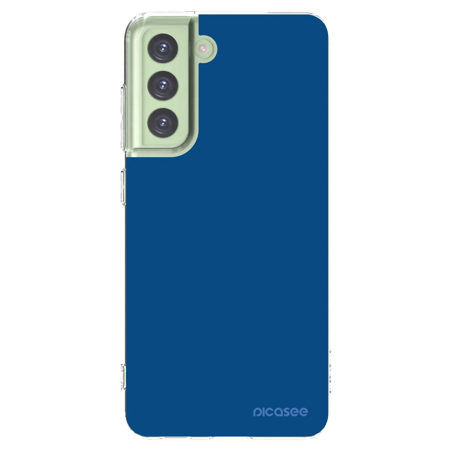 Picasee silikonska prozirna maskica za Samsung Galaxy S21 FE 5G - Navy Blue